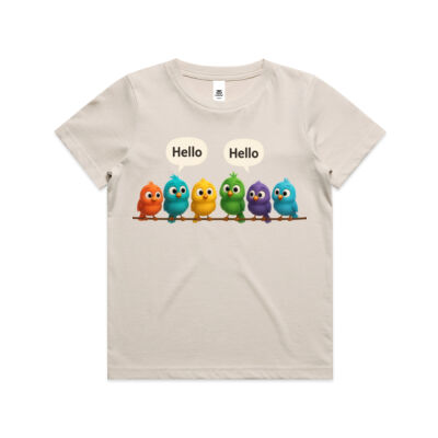 Colourful birds Kids Tee Thumbnail